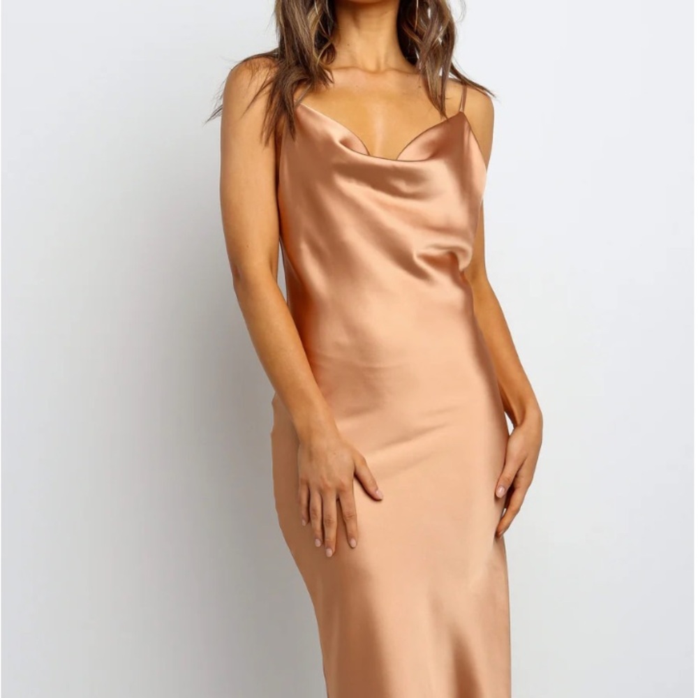 Sleek Satin Slip Dress